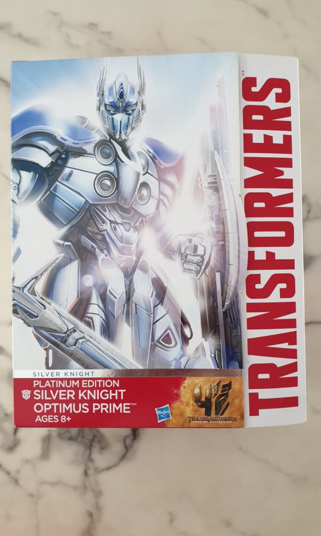 Transformers Platinum Edition Silver Knight Optimus Prime, Hobbies