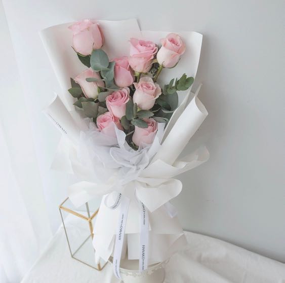 Valentine’s Day |Fresh Flower Bouquet | Pink Rose Bouquet | Rose Flower Bouquet