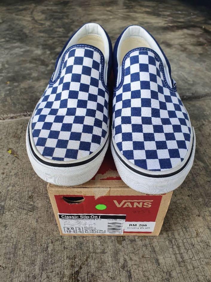 Vans Slip On Checkerboard OG Men s Fashion Footwear Sneakers on Carousell