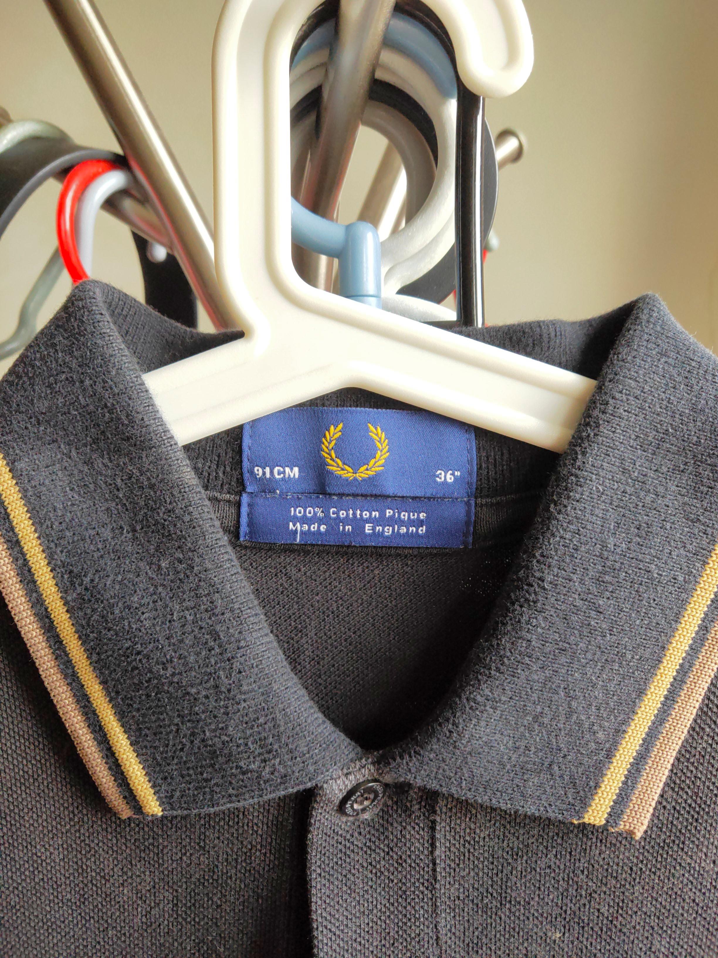 Fred perry black gold polo online