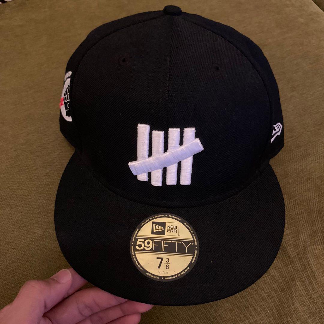 100 Genuine New Era X Undefeated Size 7 3 8 Or 58 7cm Like New Men S Fashion Accessories Caps Hats On Carousell