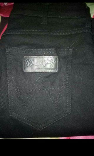 Celana wrengler jeans hitam