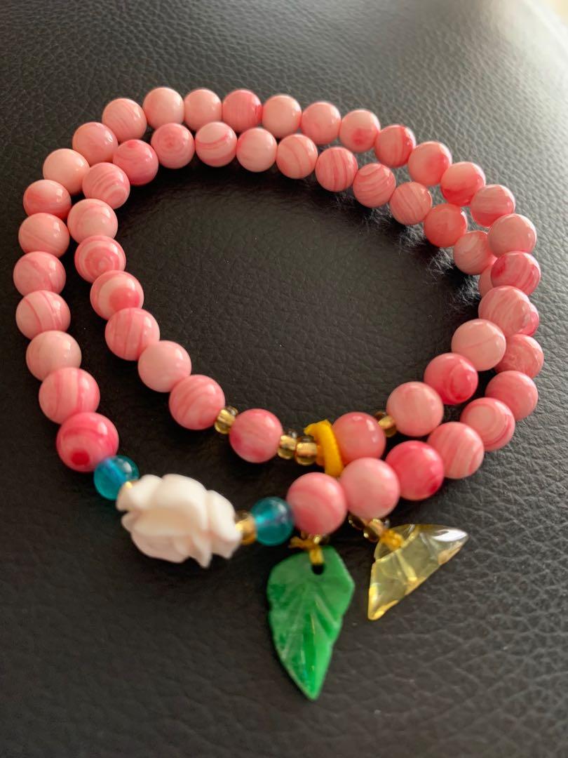 Pink shell bracelet outlet