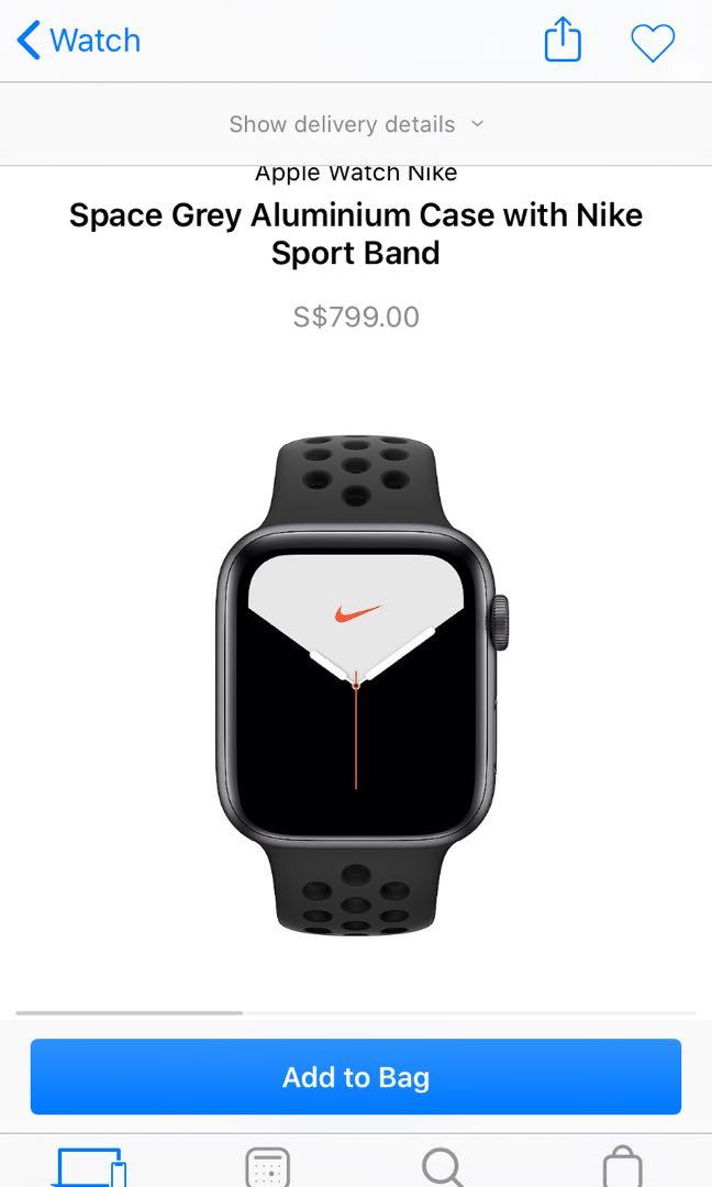 Apple Watch Series 5 Gps Cellular Nike 44mm Aluminium Electronics