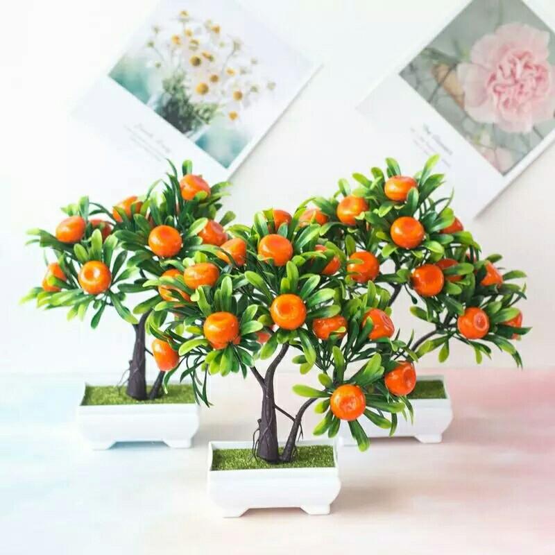 Artificial Plants Bonsai Mandarin Orange Fruit Decoration Furniture Home Decor Others On Carousell