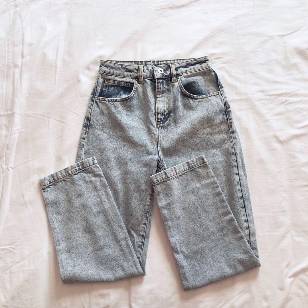 Asos Collusion Mom High Waisted Booty Cut Jeans Women S Fashion