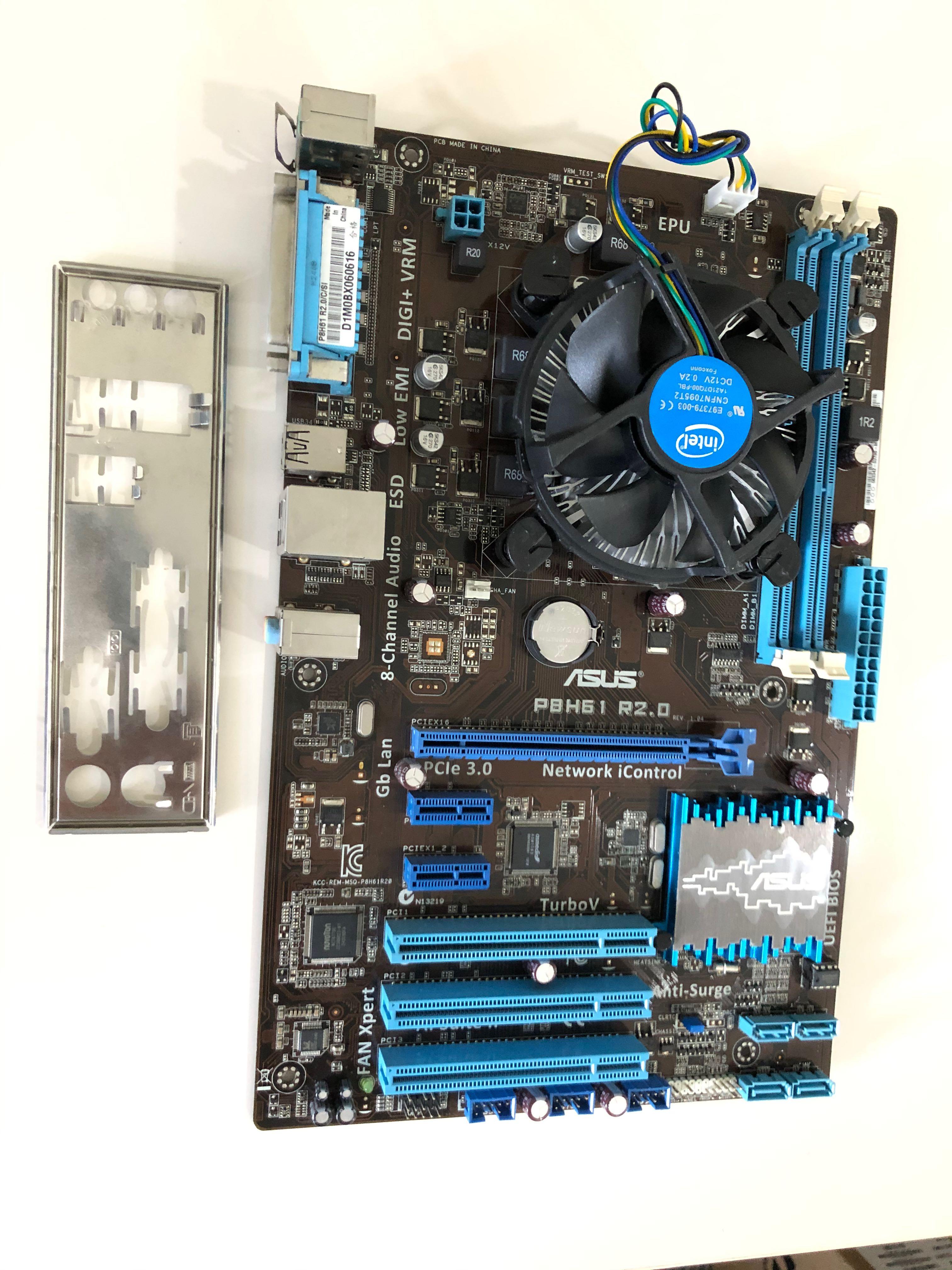 Asus P8H61 R2.0 Motherboard with Intel i5 2300 Computers Tech