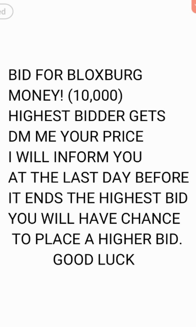 Bid For Bloxburg Money Toys Games Video Gaming In Game Products On Carousell - roblox welcome to bloxburg starter s home only for 7 000