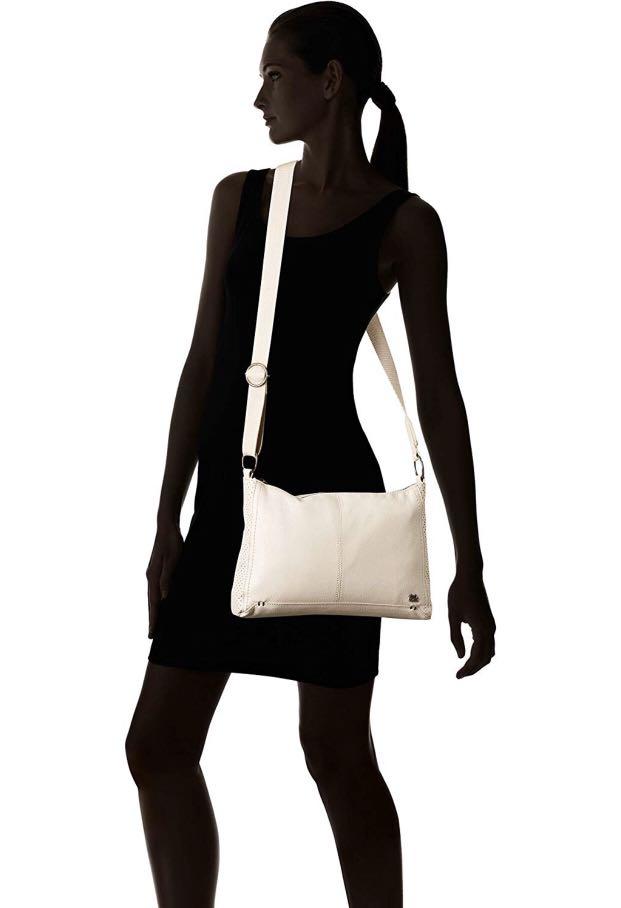 Bnew THE SAK Camila Leather Shoulder Bag, Off white/Stone, Women's