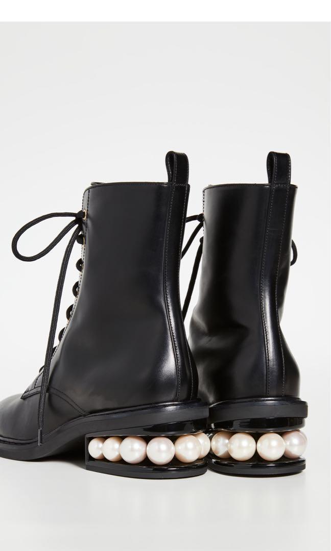 Nicholas kirkwood casati pearl combat boots outlet