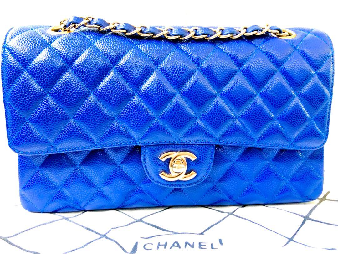 Chanel electric blue bag clearance