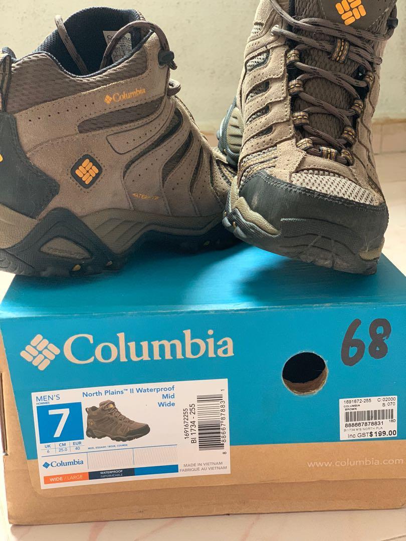 Columbia Hiking Boots Men s Fashion Footwear Boots on Carousell