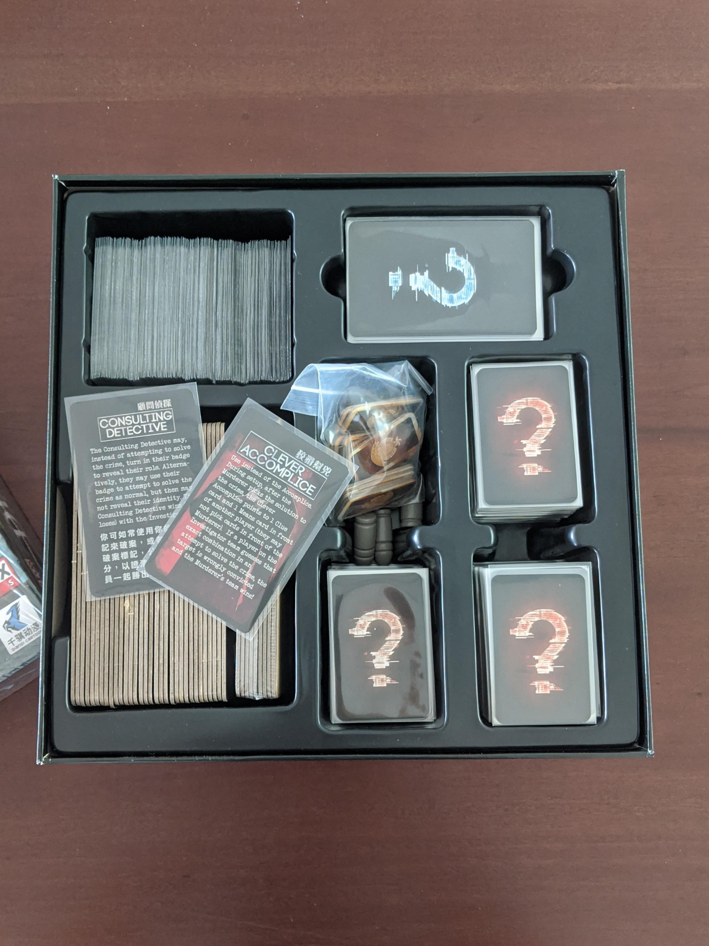 Deception Murder in Hong Kong Board Game with expansion KS, Hobbies