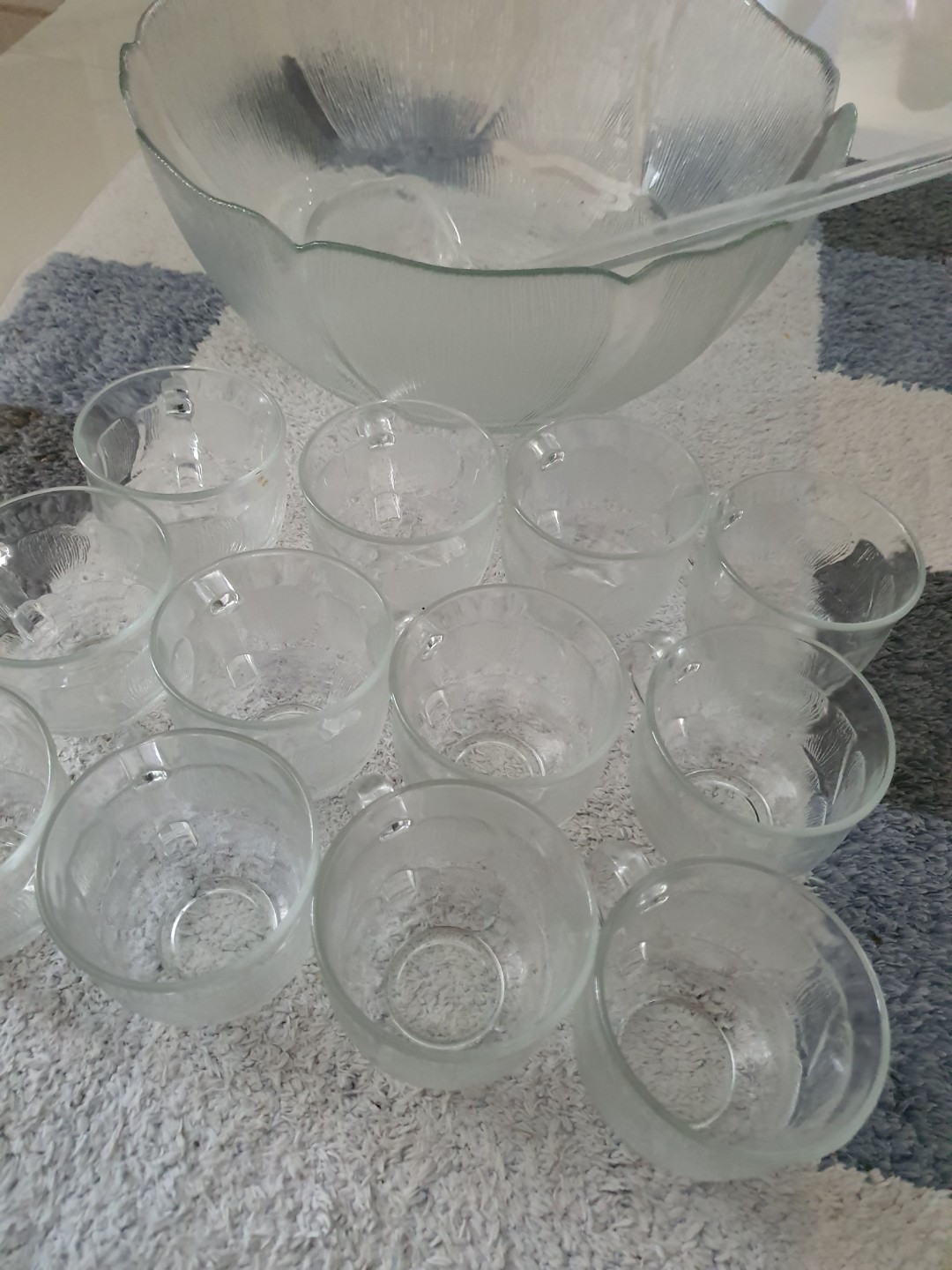 Dessert Glass Bowl Set with Glasses, Furniture & Home Living