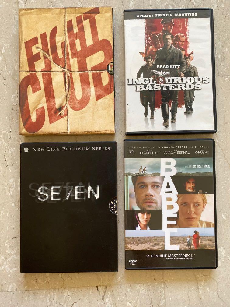 DVD Movies - Brad Pitt - Fight Club, Inglourious Basterds, Se7en, Babel,  Hobbies & Toys, Music & Media, CDs & DVDs on Carousell