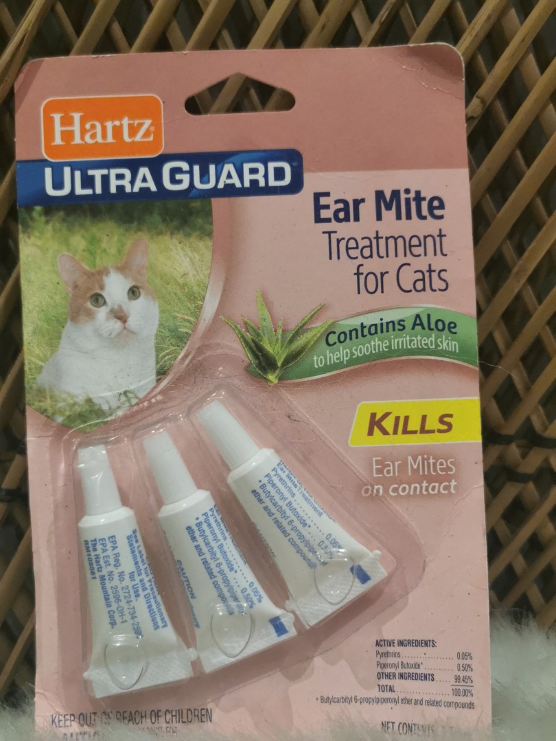 Ear Mite Guard for cats Hartz from USA Pet Supplies Homes Other Pet Accessories on Carousell