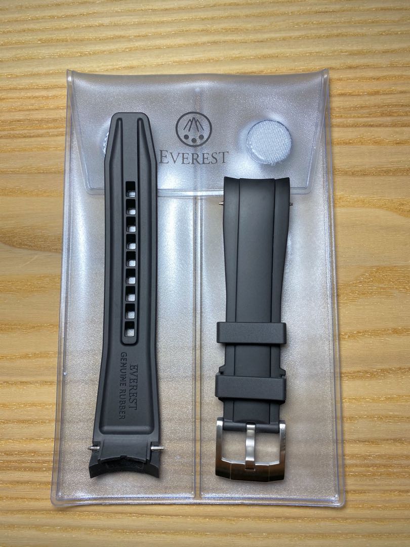 Everest Curved End Rubber Strap for Tudor, Luxury, Watches on Carousell