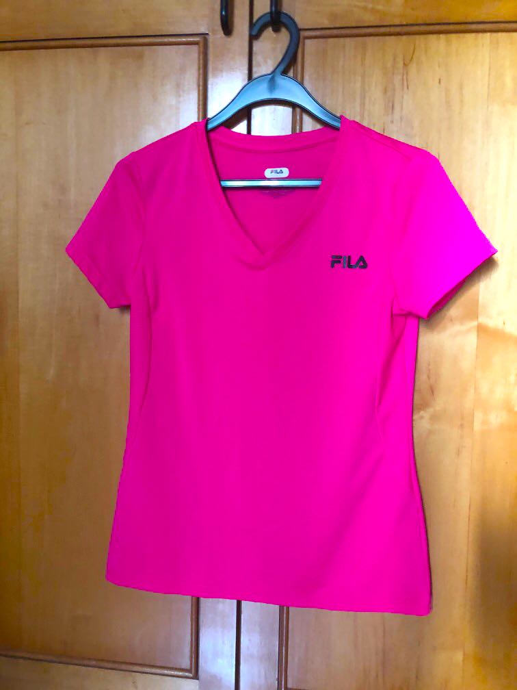 neon pink fila