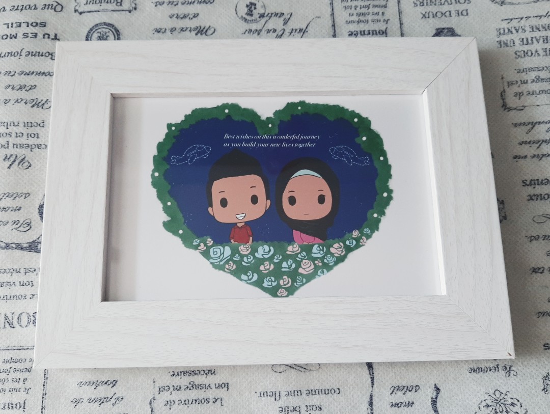 En Faite T Es Comme Une Fleur Framed Caricature Digital Drawing Design Craft Art Prints On Carousell
