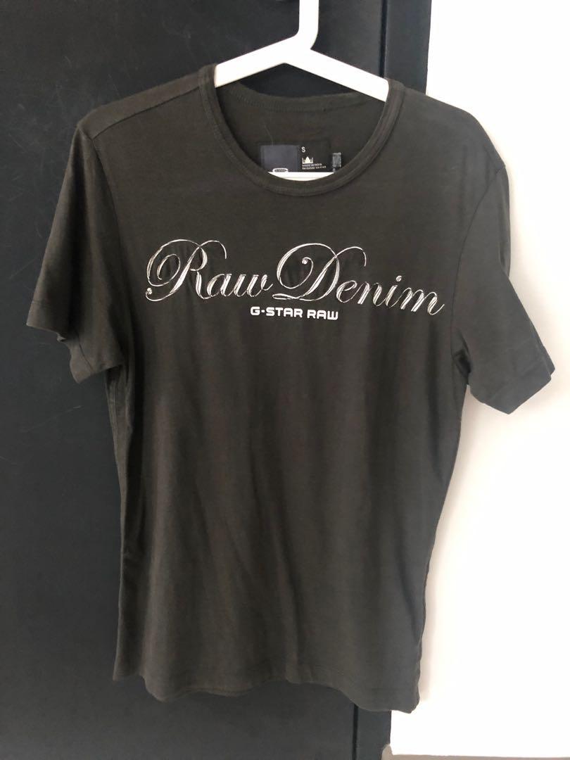 g star originals raw denim t shirt