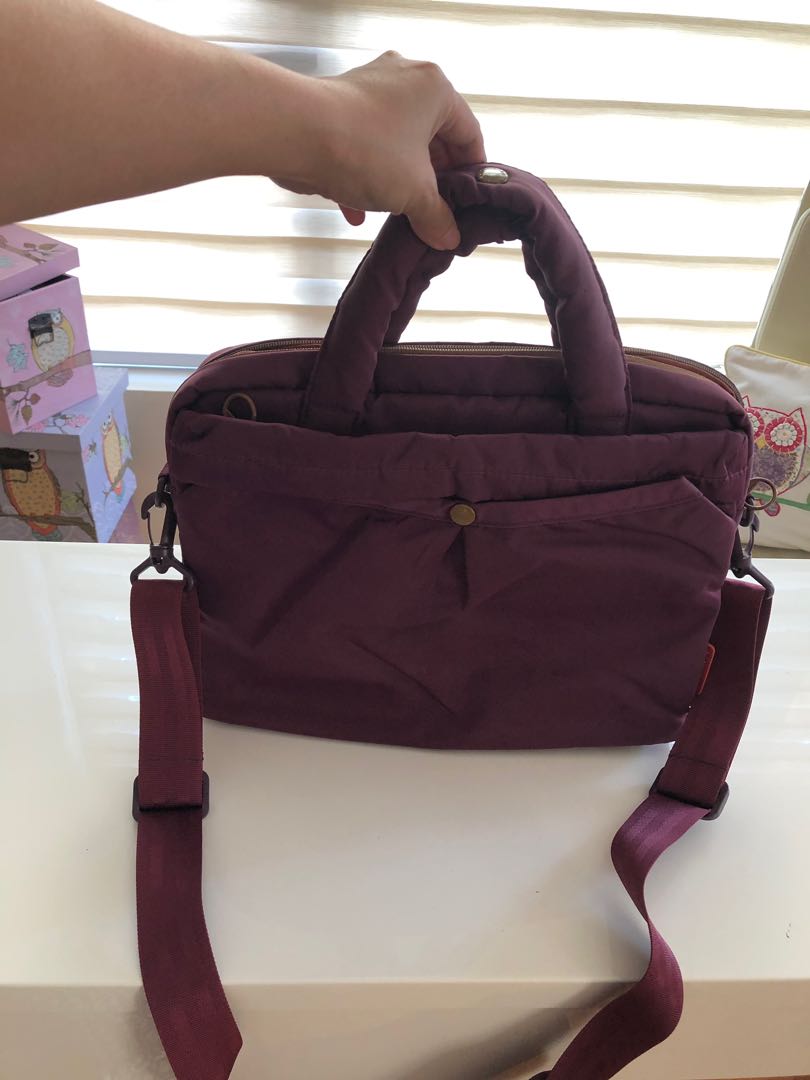 Hello Lulu Purple Laptop Bag Women s Fashion Bags Wallets Tote Bags on Carousell