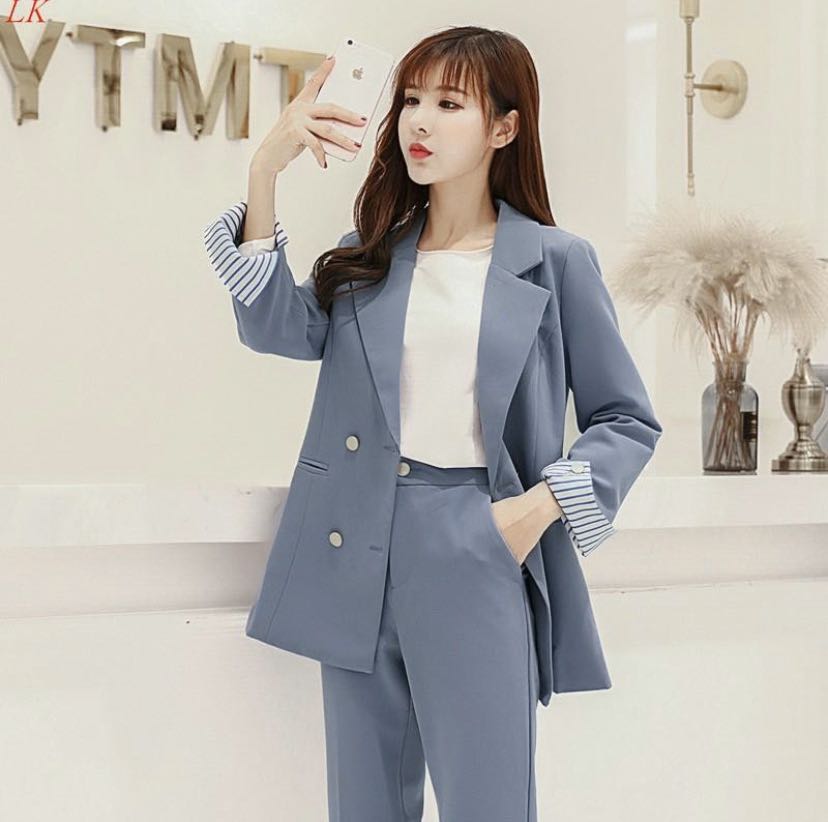 Korean blazer clearance set