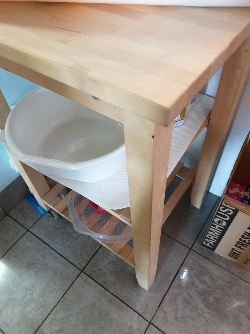 Ikea kitchen table bevkam, Furniture & Home Living, Furniture, Tables