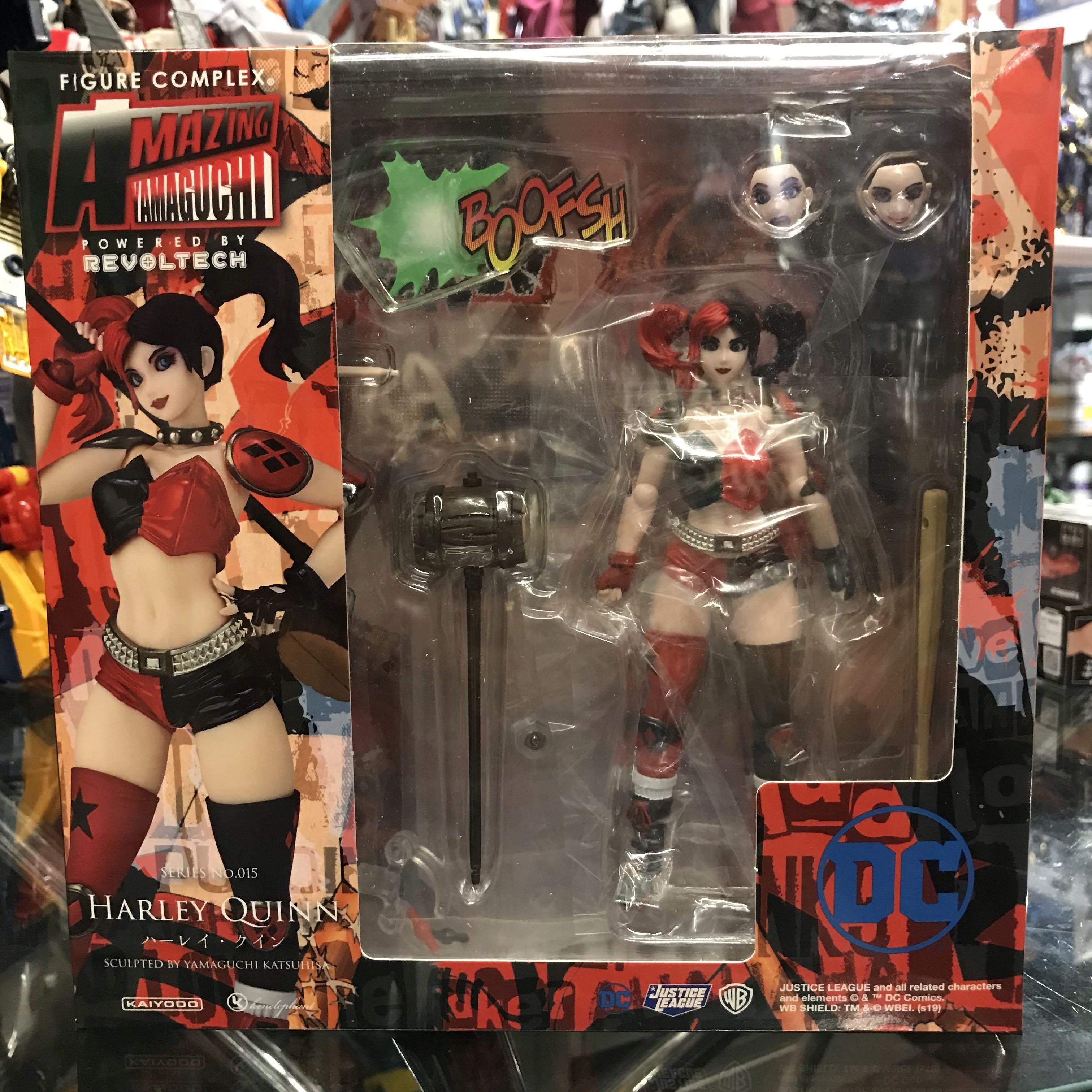 アメイジングヤマグチ　ハーレイ・クイン フィギュア リボルテック アメイジング・ヤマグチ ハーレイ・クイン 赤×黒