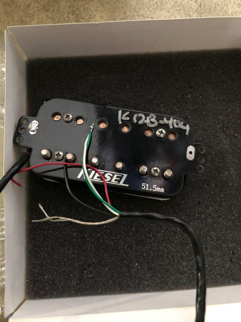 Kiesel Lithium Pickups (Bridge + Neck) in White, Hobbies & Toys, Music