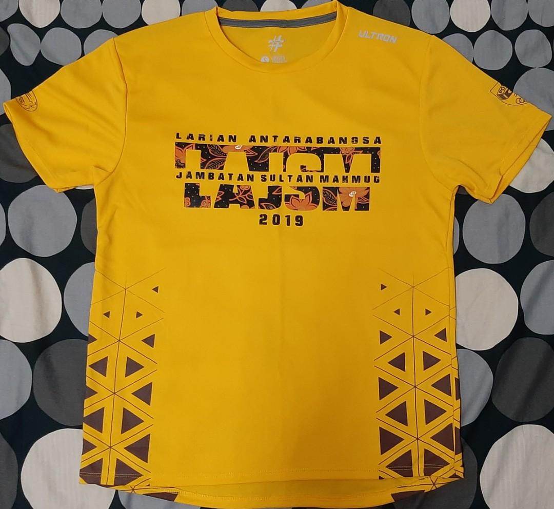 Larian Antarabangsa Jambatan Sultan Mahmud 2019 Running Tee Sports Athletic Sports Clothing On Carousell