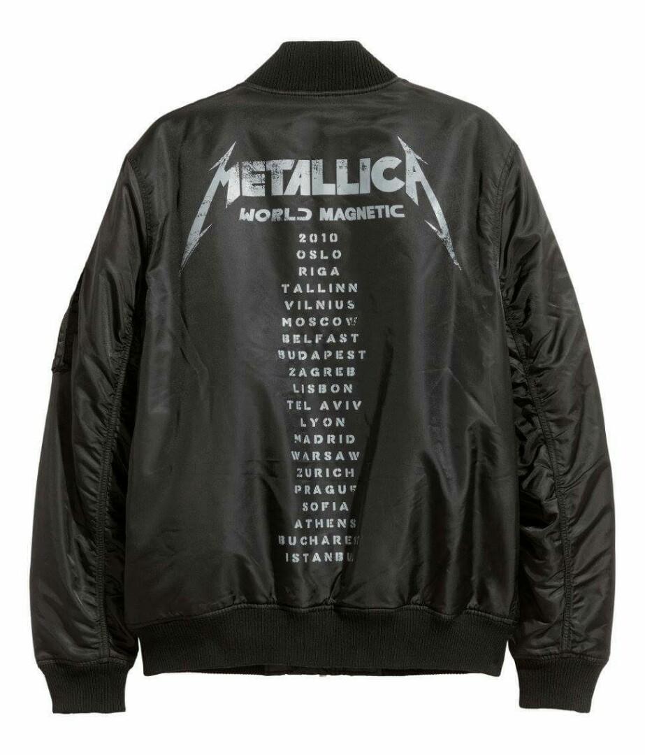 Metallica sales jacket h&m