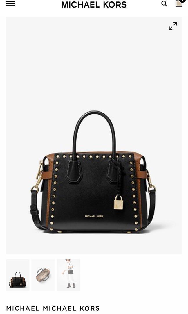 michael kors small studded bag