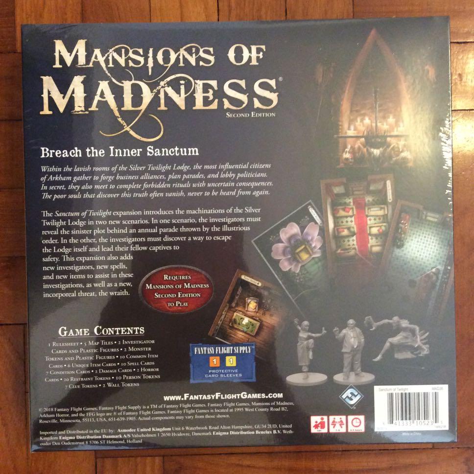 Mansions of Madness Sanctum of Twilight expansion, Hobbies & Toys, Toys &  Games on Carousell