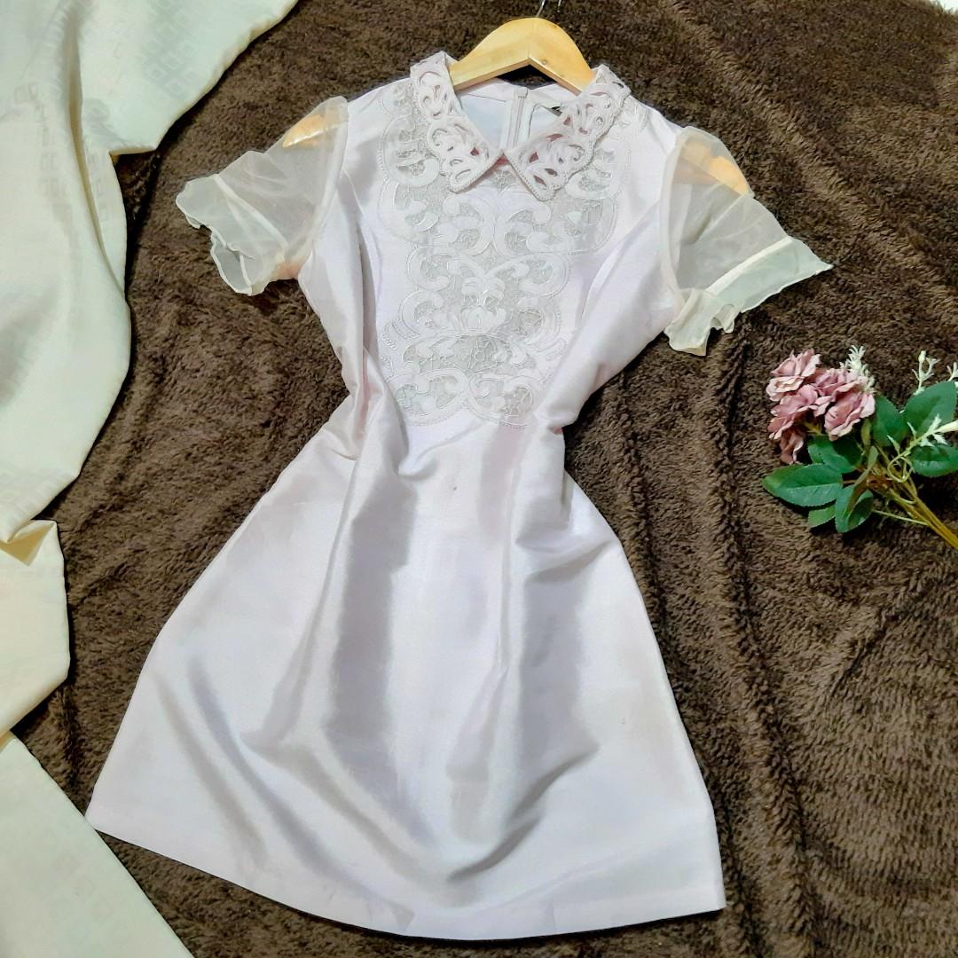 MODERN FILIPINIANA CHINESE BARONG DRESS 
