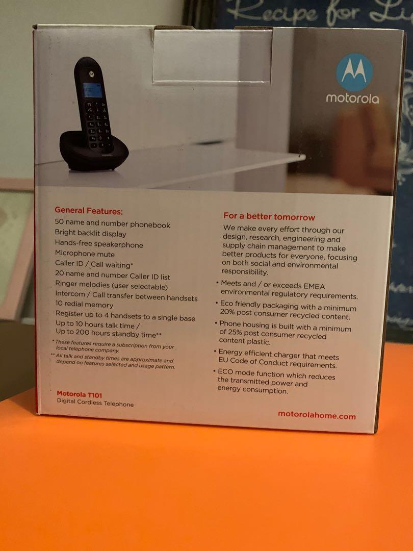 Motorola Digital Cordless Telephone T101, Mobile Phones & Gadgets