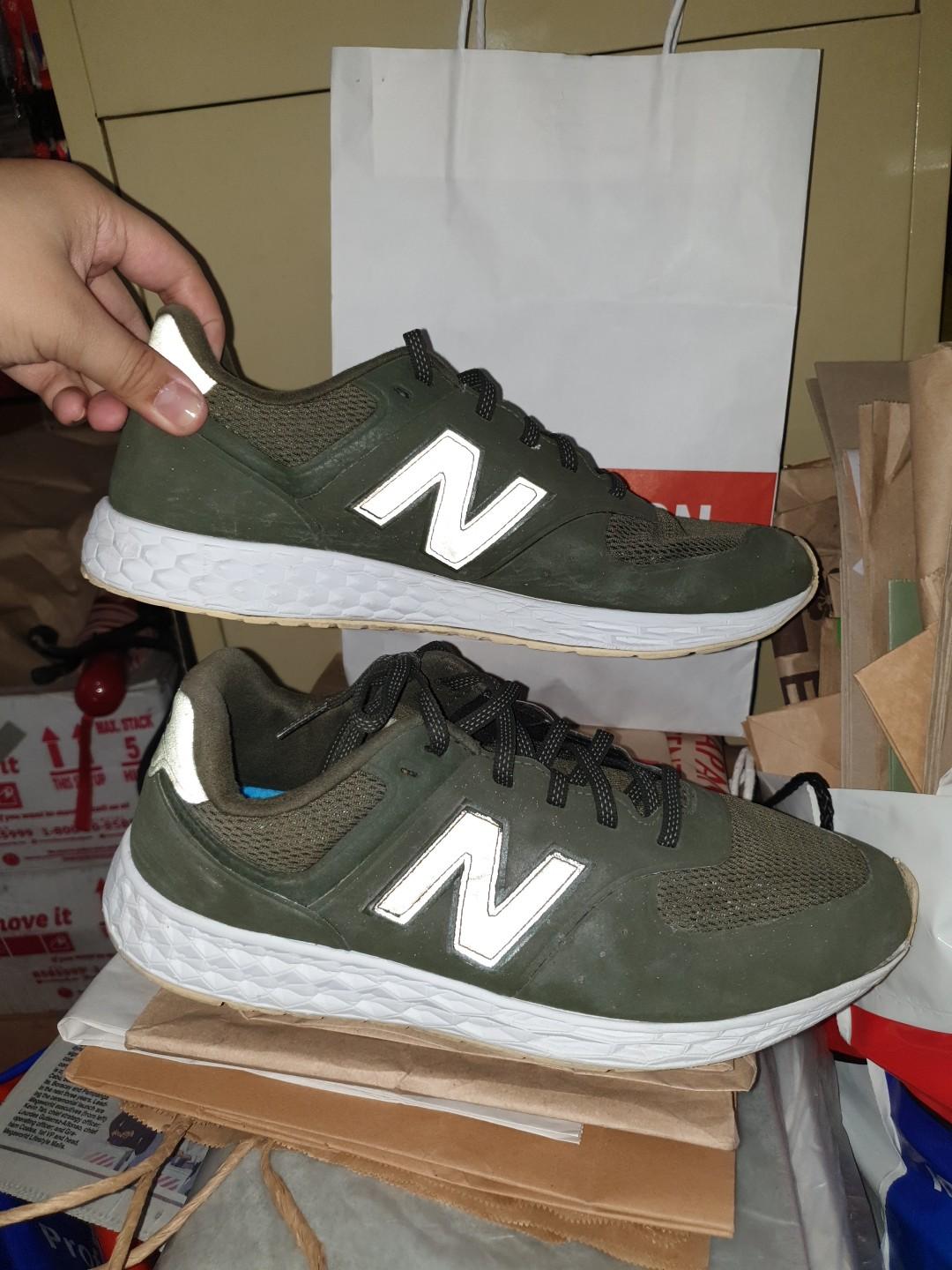 new balance army green sneakers
