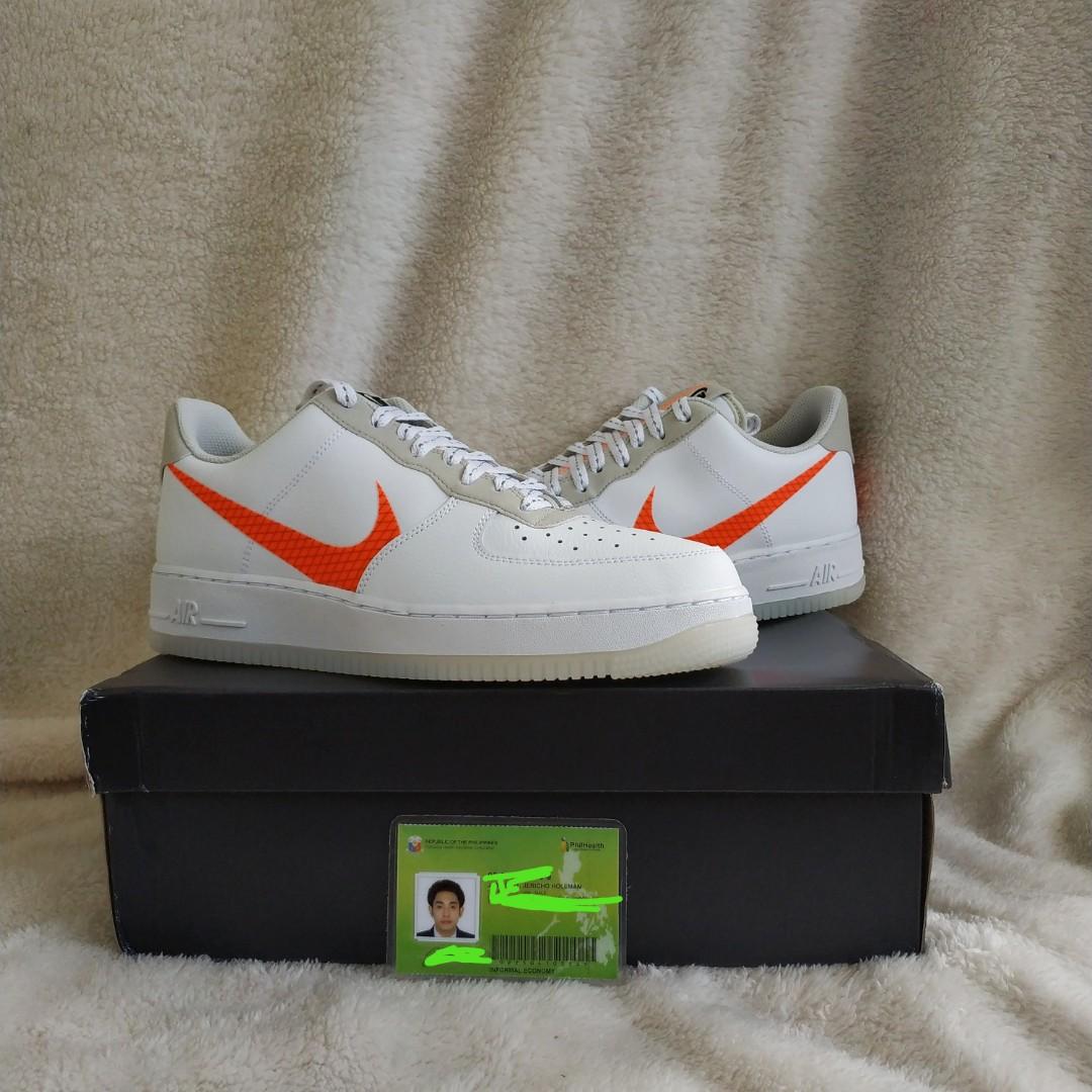 total orange nike air force 1