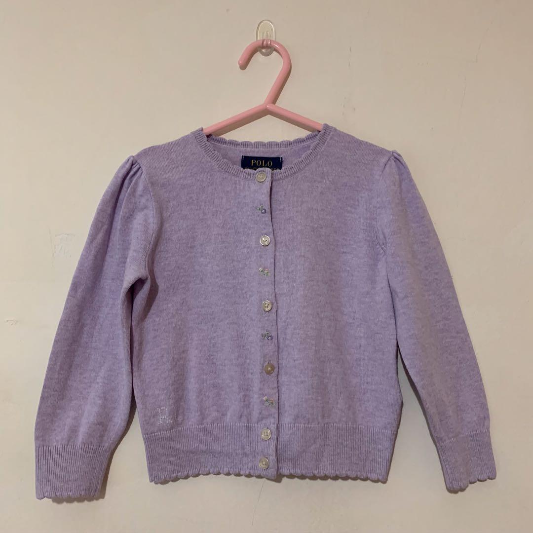 girls lilac cardigan