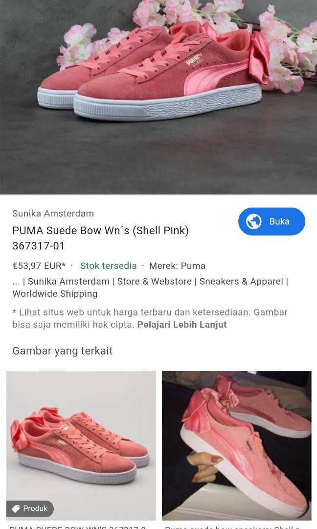 puma suede pink ribbon