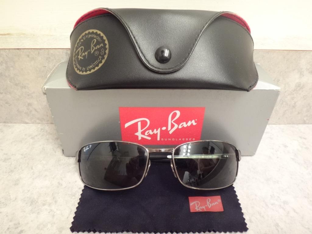 Ray Ban Made In Italy Polarized Sunglasses With Case Men S Fashion Watches Accessories Sunglasses Eyewear On Carousell