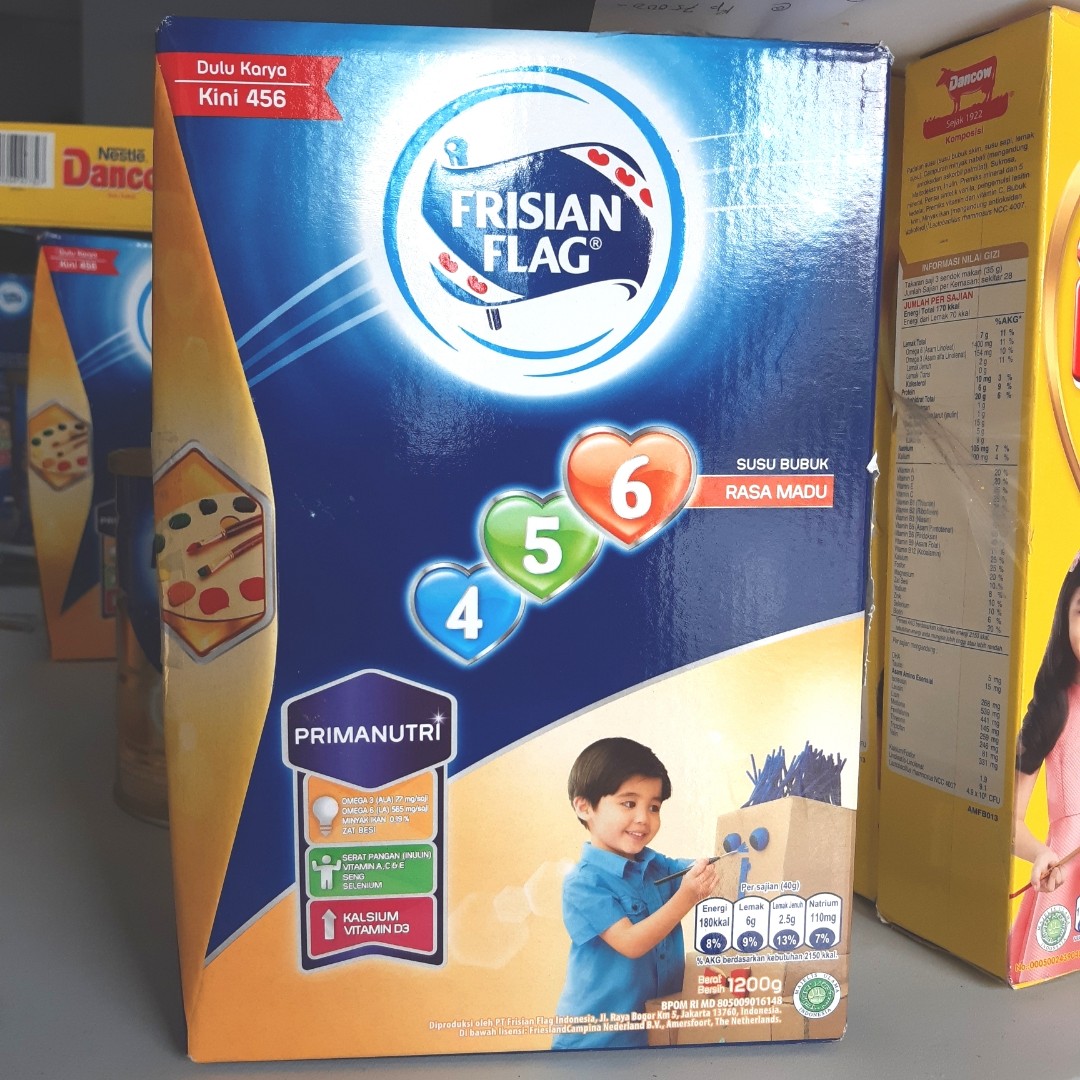Susu Frisian Flag Bendera 456 Primanutri Vanilla Madu Vanila 1200 Gram Bayi Anak Perawatan Makanan Anak Di Carousell