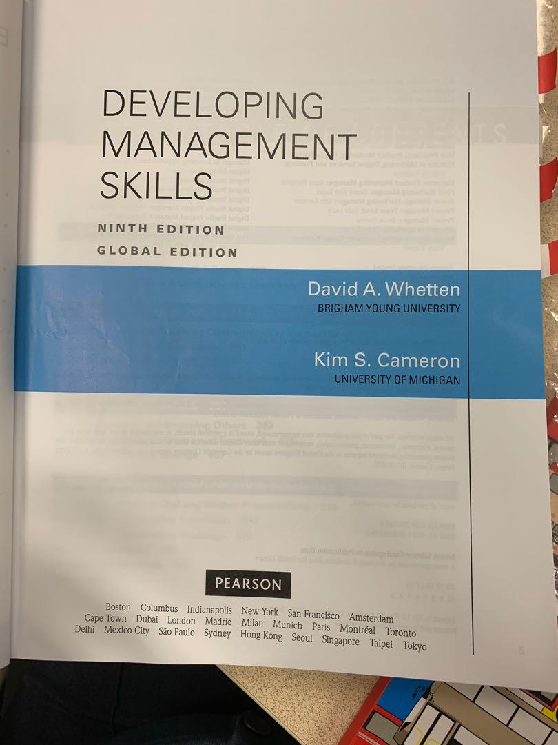 Textbook Developing Management Skills 9th edition, 興趣及遊戲, 書本 & 文具, 書本及 ...
