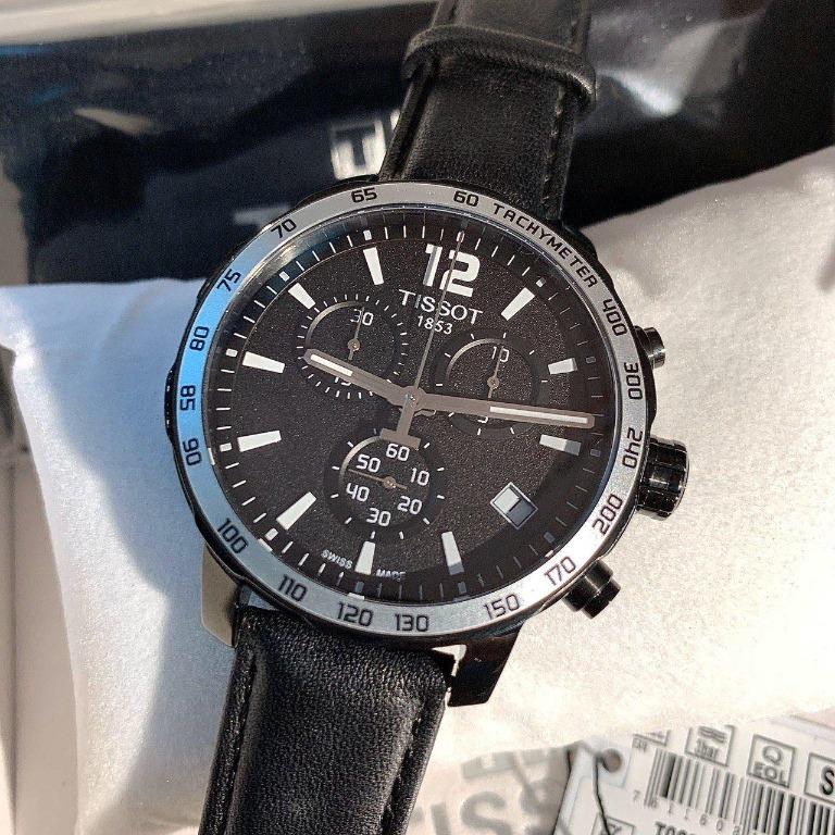 Tissot quickster black dial discount