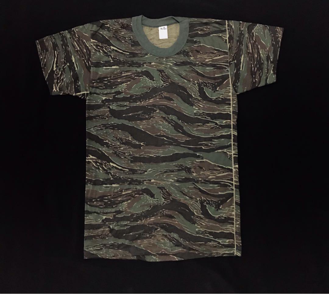 Tiger stripe camo t shirt top