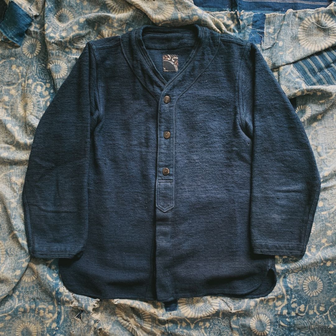 visvim DUGOUT SHIRT (INDIGO STRIPE)　size２ WHITE JUMBO TEE S⁄S (N.D.)