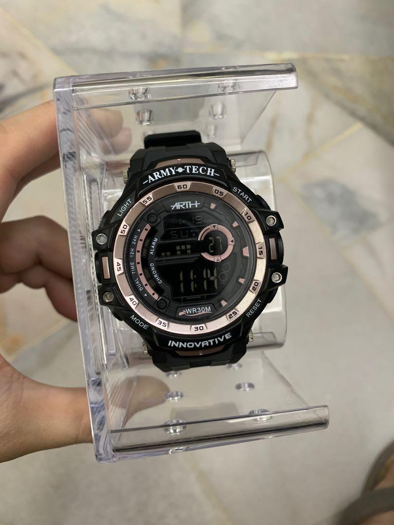 Water resistant Army Tech watch Men s Fashion Watches Accessories Watches on Carousell