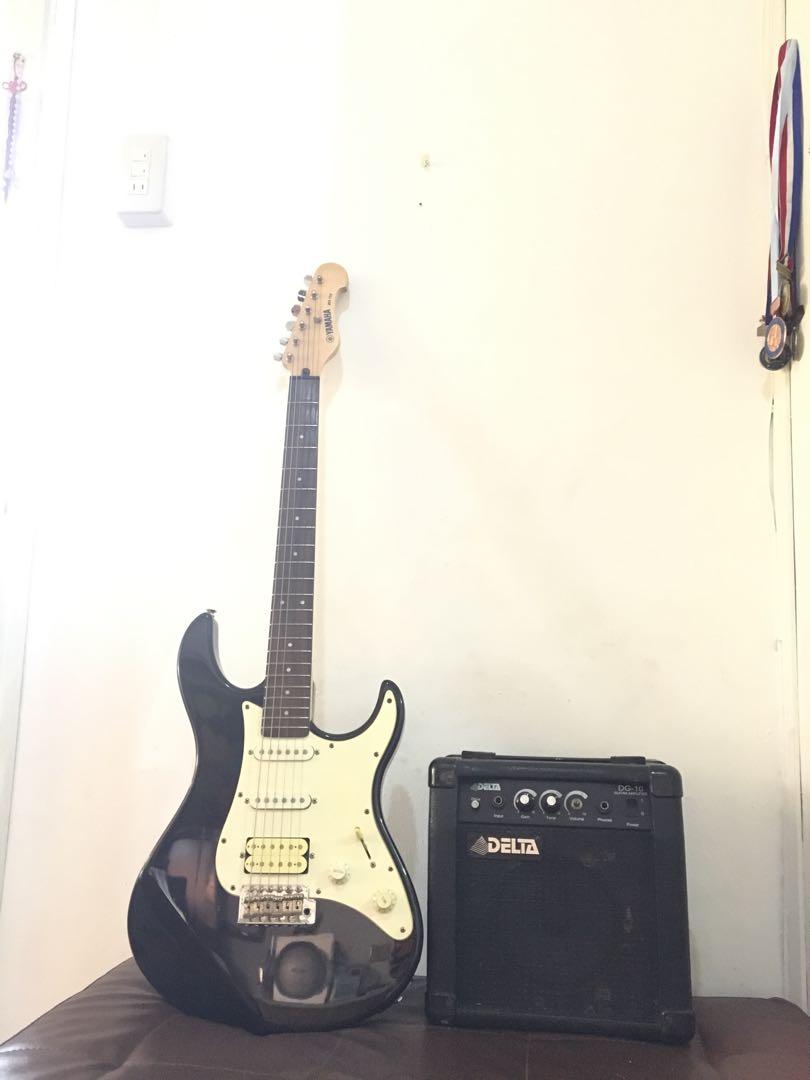 Yamaha EG112 Electric Guitar w/ Delta Amplifier (negotiable), Hobbies