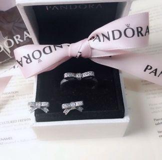Pandora necklace with earrings