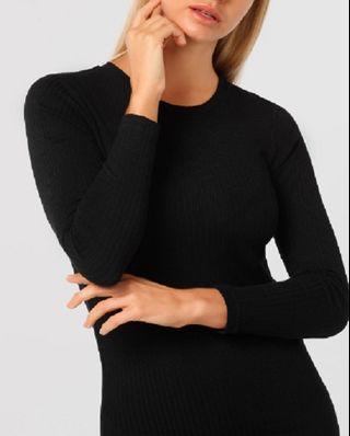 Lorna Jane long sleeve knit Dress cotton blend