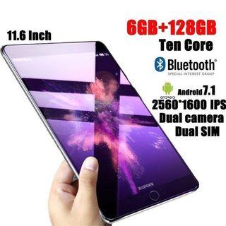 Free Shipping 11.6 Inch Ten Core 6G+128G Arge Android 7.1 Tablet PC Dual SIM Dual Camera Rear 13.0MP IPS Bluetooth 4G WiFi Callphone